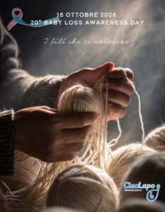 Locandina del 20° Baby Loss Awareness Day, 15 ottobre 2026: I fili che ci uniscono